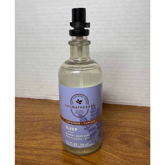 1 BATH & BODY WORKS AROMATHERAPY SLEEP LAVENDER VANILLA PILLOW BODY MIST SPRAY - Picture 1 of 3